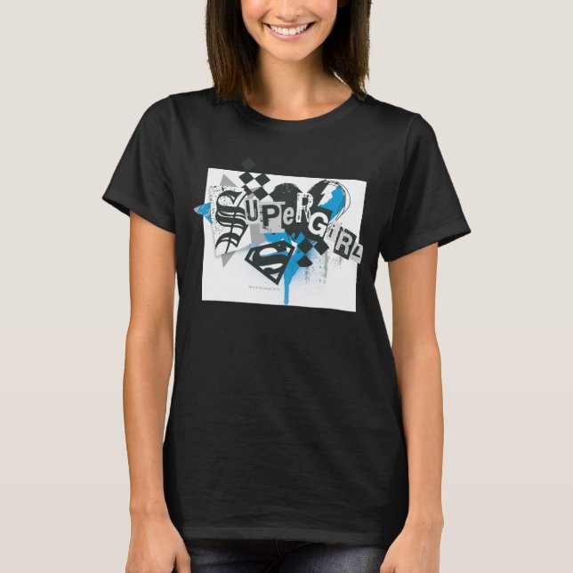 Camiseta Supergirl derrames y splatt (Anverso)