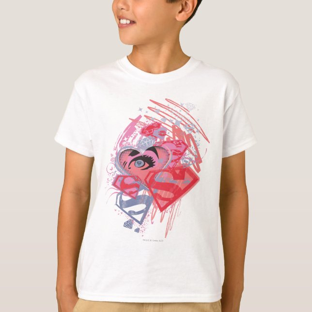 Camiseta Supergirl Diamonds and Lips (Anverso)