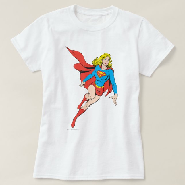 Camiseta Supergirl en movimiento (Diseño del anverso)