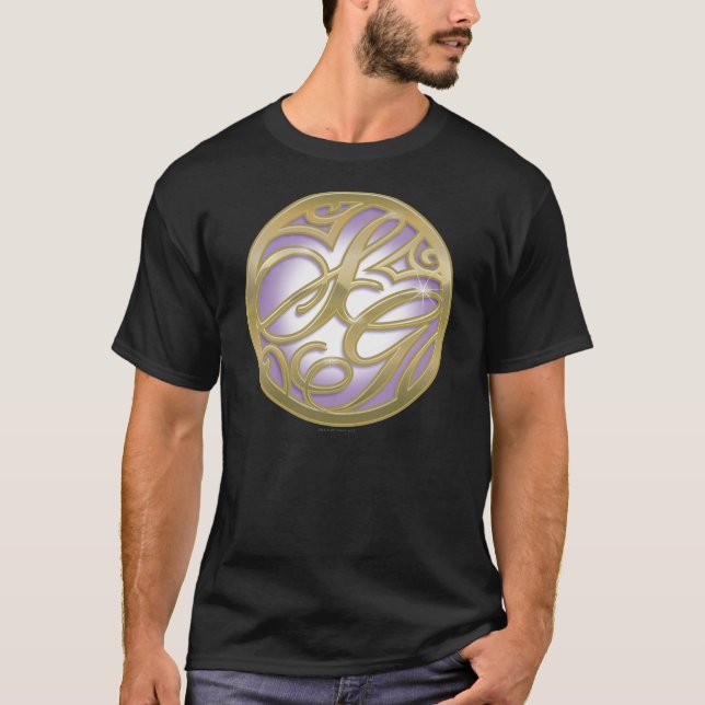 Camiseta Supergirl Gold & Purple Circle Logo (Anverso)