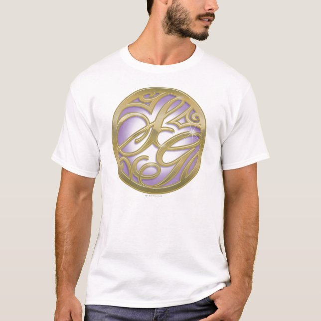 Camiseta Supergirl Gold & Purple Circle Logo (Anverso)
