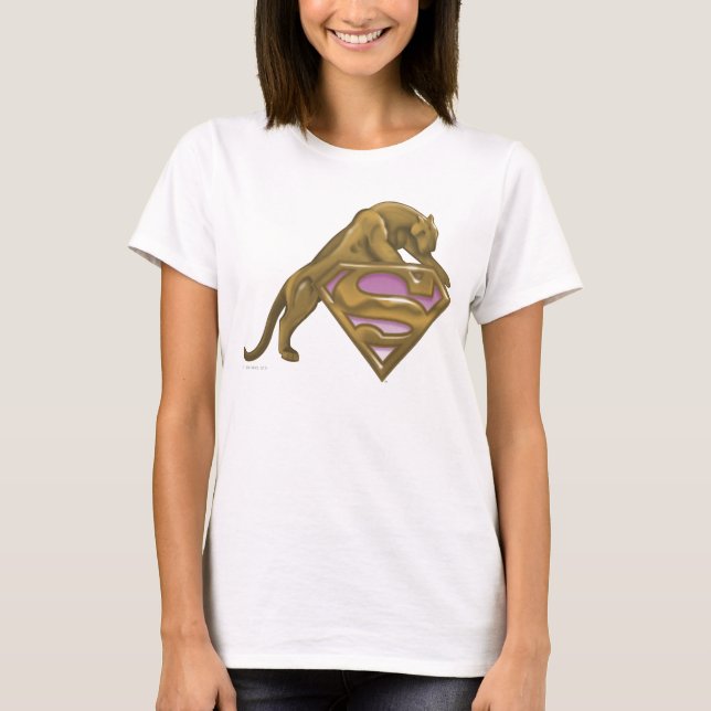 Camiseta Supergirl Golden Cat (Anverso)