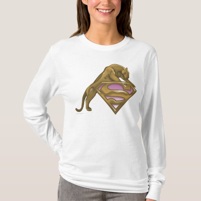 Camiseta Supergirl Golden Cat (Anverso)