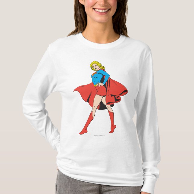 Camiseta Supergirl golpea una cadera (Anverso)