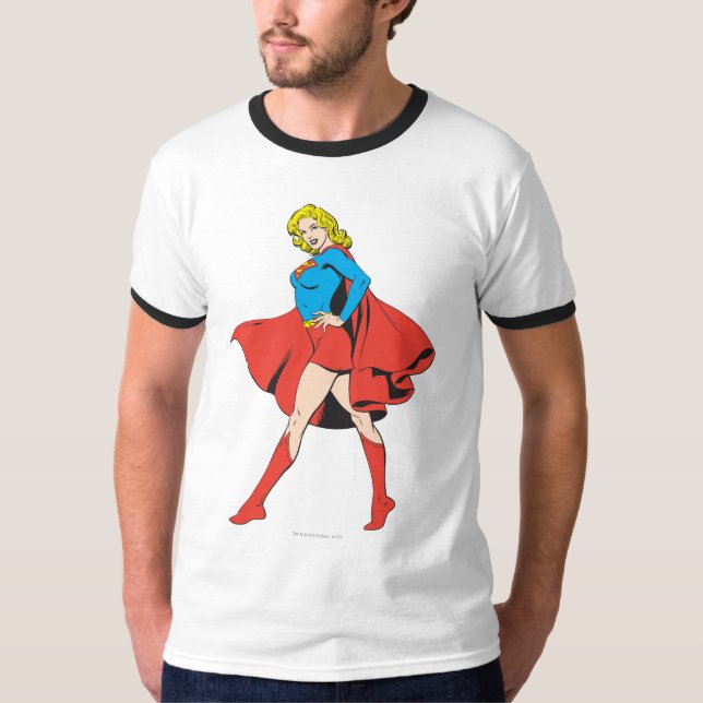 Camiseta Supergirl golpea una cadera (Anverso)