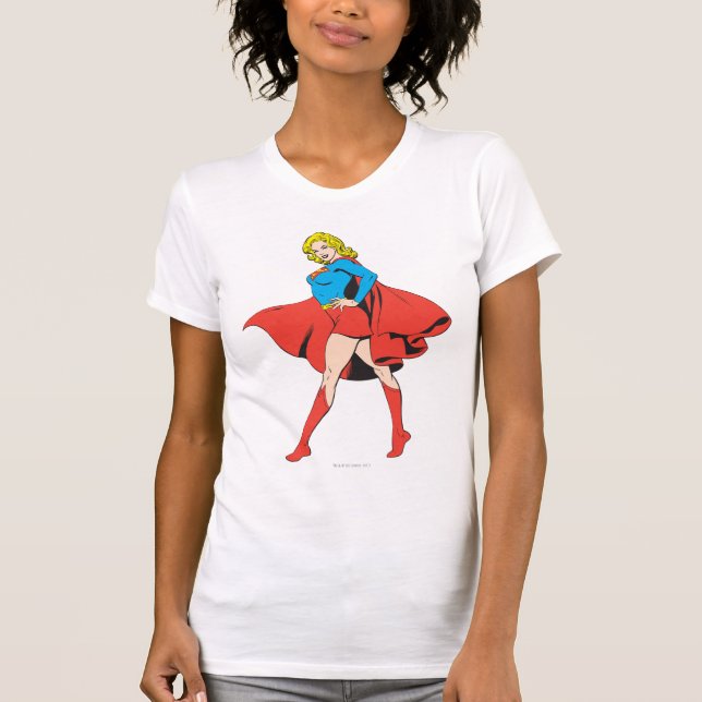 Camiseta Supergirl golpea una cadera (Anverso)