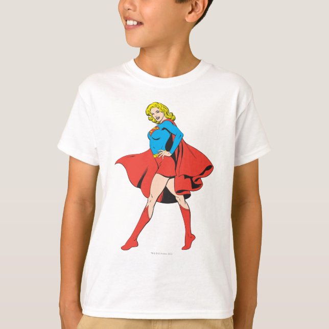 Camiseta Supergirl golpea una cadera (Anverso)