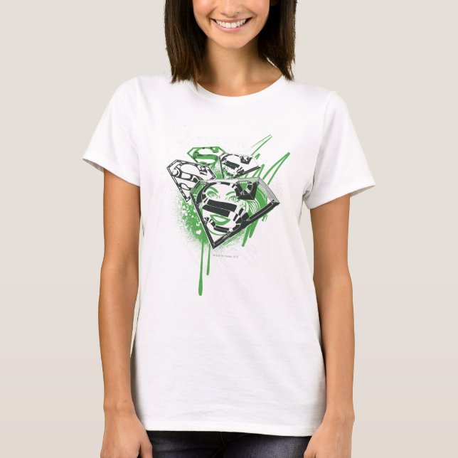 Camiseta Supergirl Green Spills (Anverso)