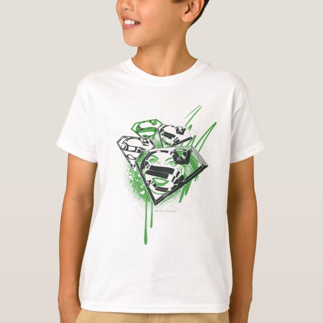 Camiseta Supergirl Green Spills (Anverso)
