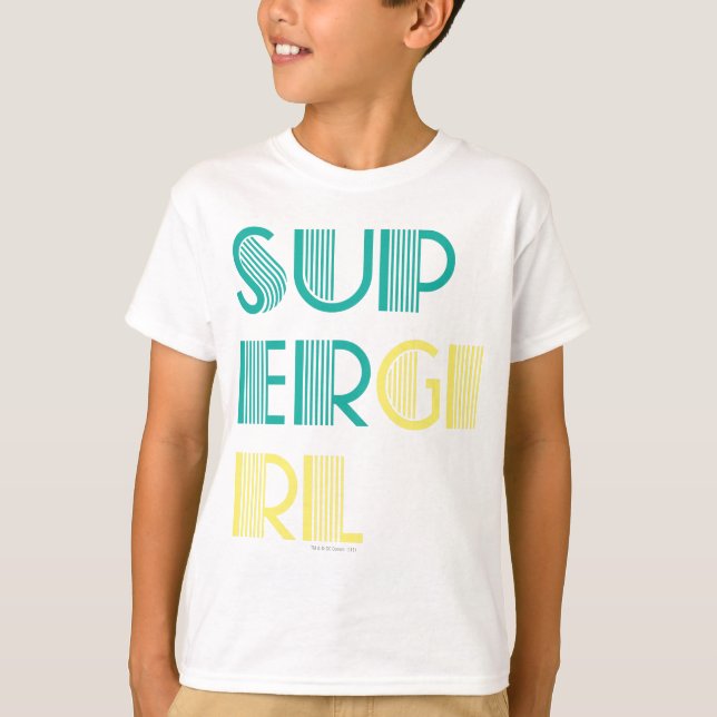Camiseta Supergirl Green y Yellow (Anverso)