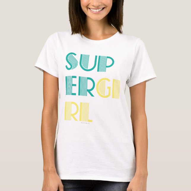 Camiseta Supergirl Green y Yellow (Anverso)