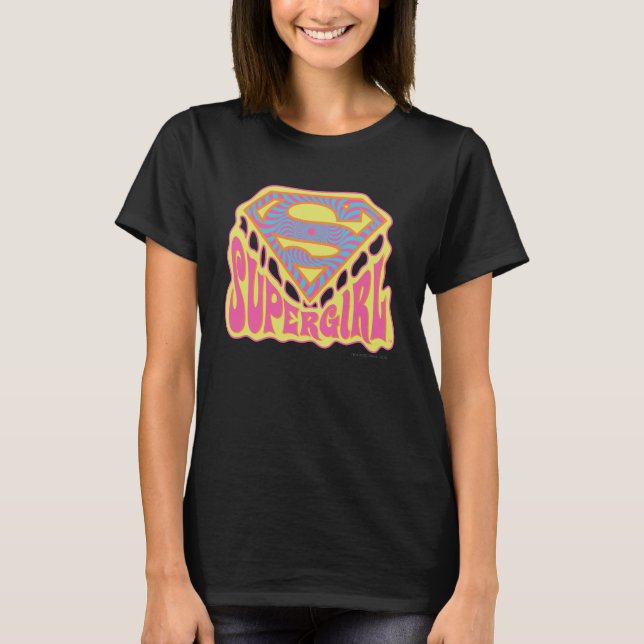 Camiseta Supergirl Groovy Logo (Anverso)