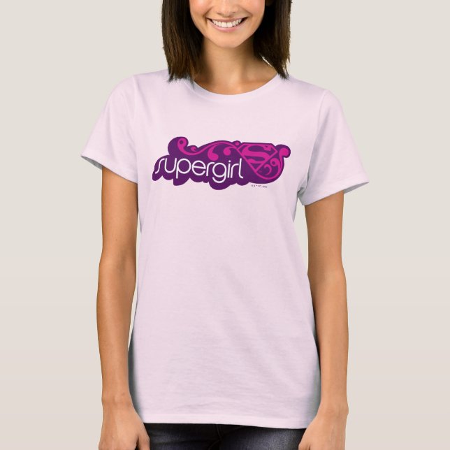 Camiseta Supergirl Groovy Name y S-Shield (Anverso)