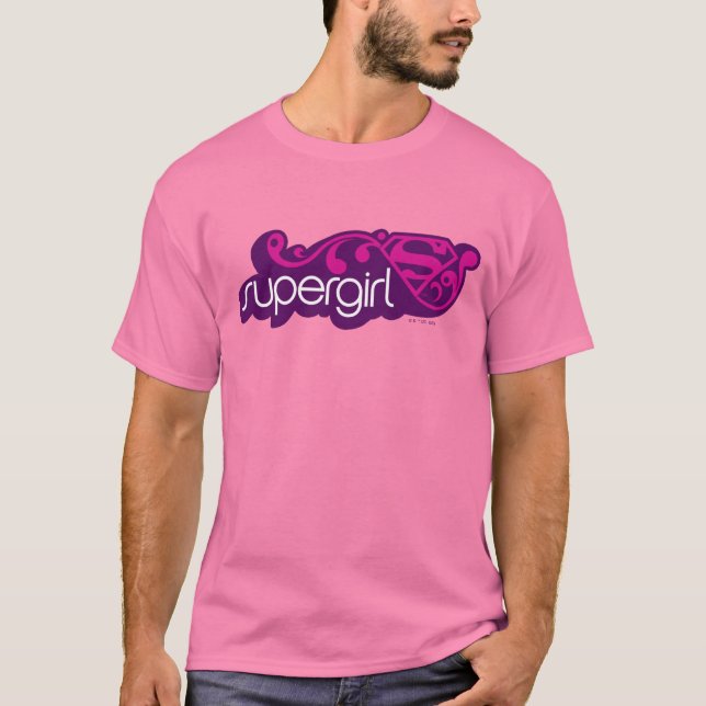 Camiseta Supergirl Groovy Name y S-Shield (Anverso)