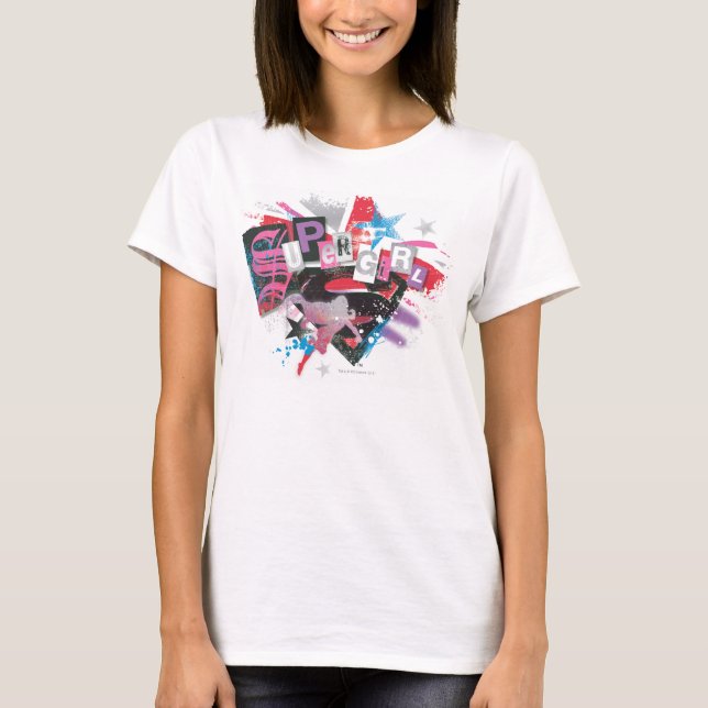 Camiseta Supergirl Grunge Design (Anverso)