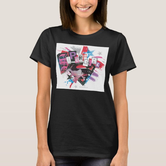 Camiseta Supergirl Grunge Design (Anverso)