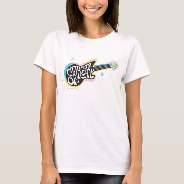Camiseta Supergirl Guitar (Anverso)