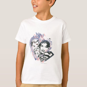 Camiseta Supergirl hace frente al collage