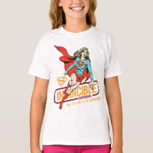 Camiseta Supergirl invencible retro gráfico