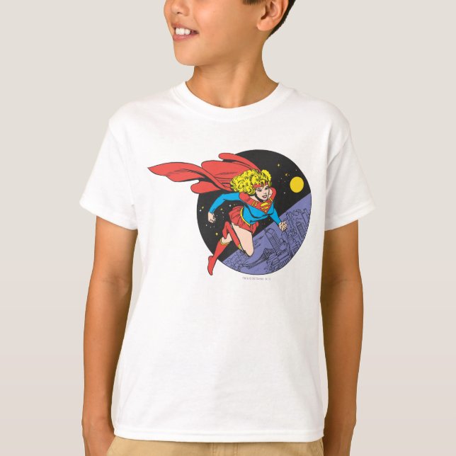 Camiseta Supergirl Leaps in Space (Anverso)
