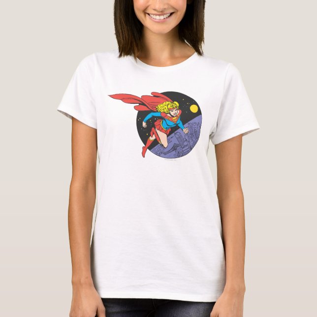 Camiseta Supergirl Leaps in Space (Anverso)