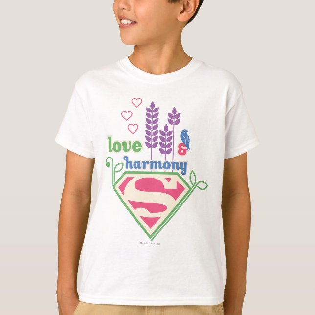 Camiseta Supergirl Love & Harmony (Anverso)