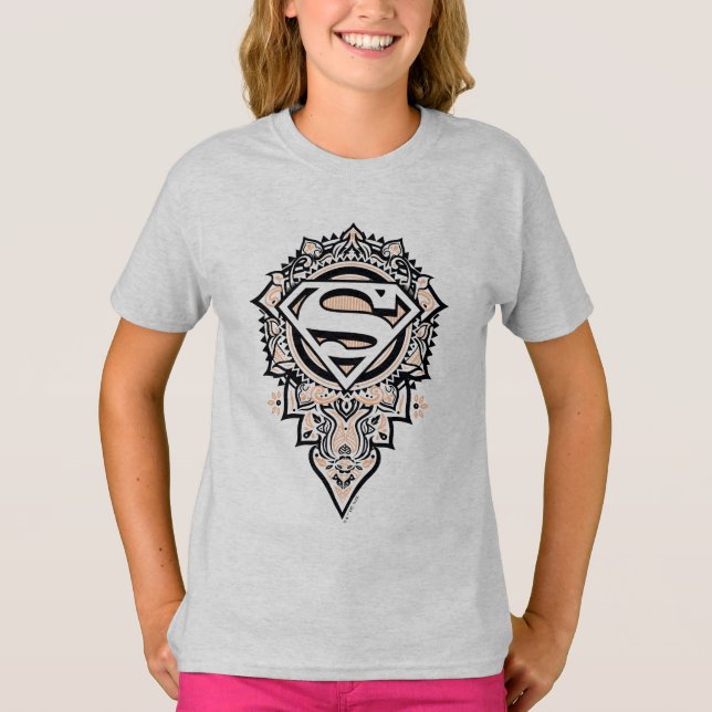 Camiseta Supergirl Mandala Graphic (Anverso)