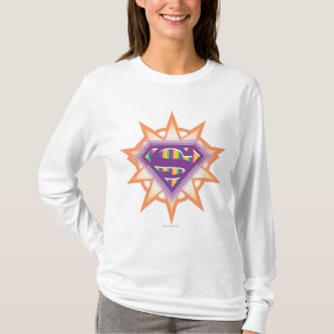 Camiseta Supergirl Naranja Starburst