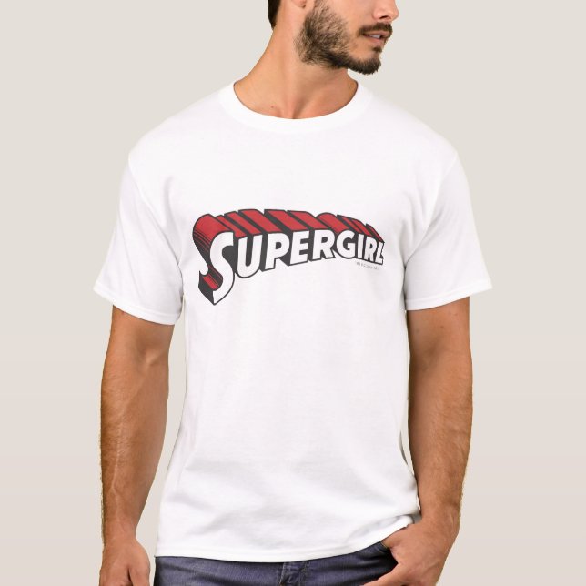Camiseta Supergirl Red and White Logo (Anverso)