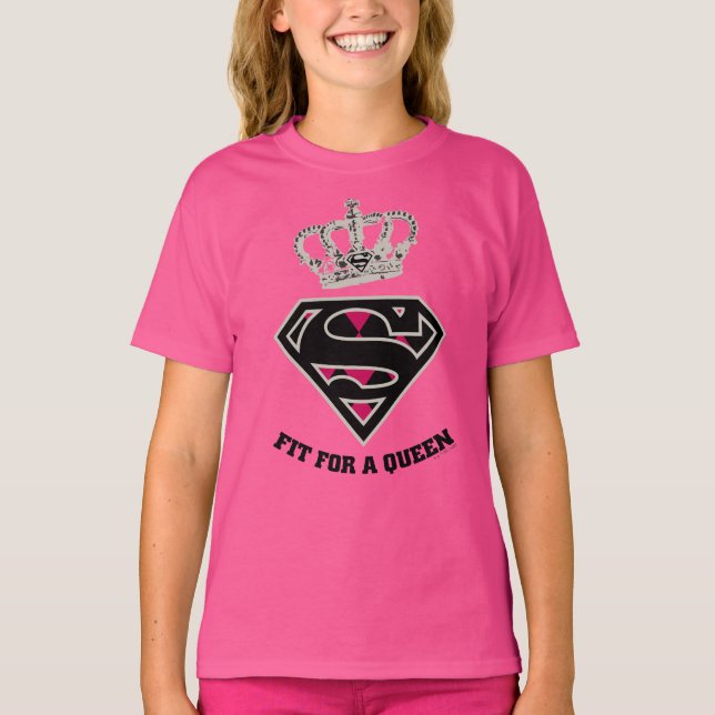 Camiseta Supergirl S-Shield "Fit For A Queen" (Anverso)