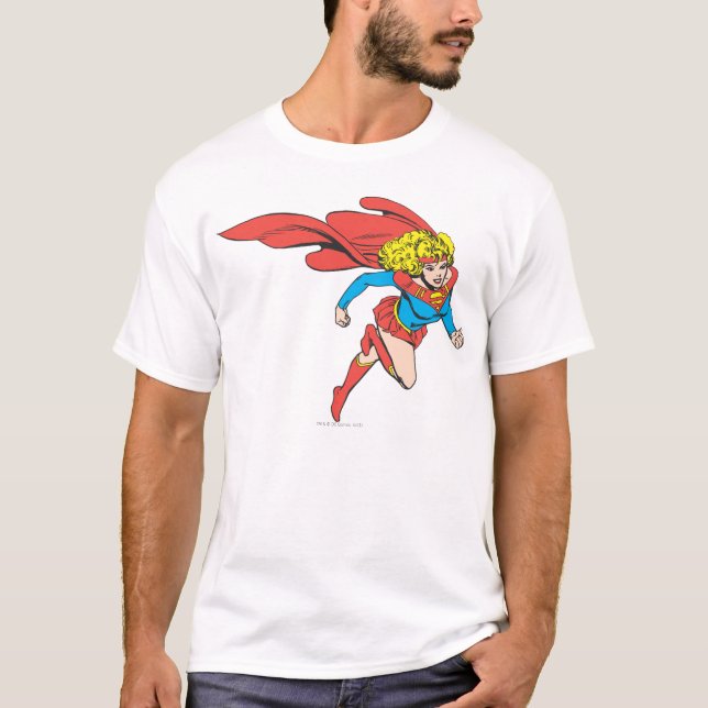 Camiseta Supergirl Salta a la derecha (Anverso)