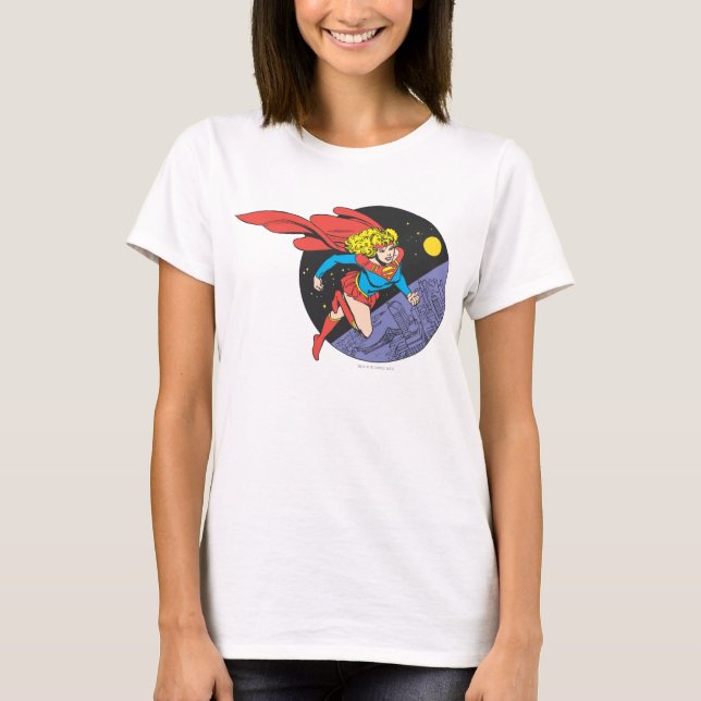 Camiseta Supergirl Saltos en el espacio (Anverso)