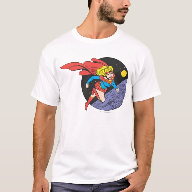 Camiseta Supergirl Saltos en el espacio (Anverso)