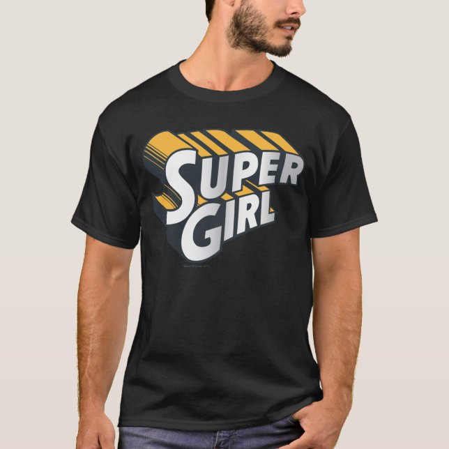 Camiseta Supergirl Silver and Orange Logo (Anverso)