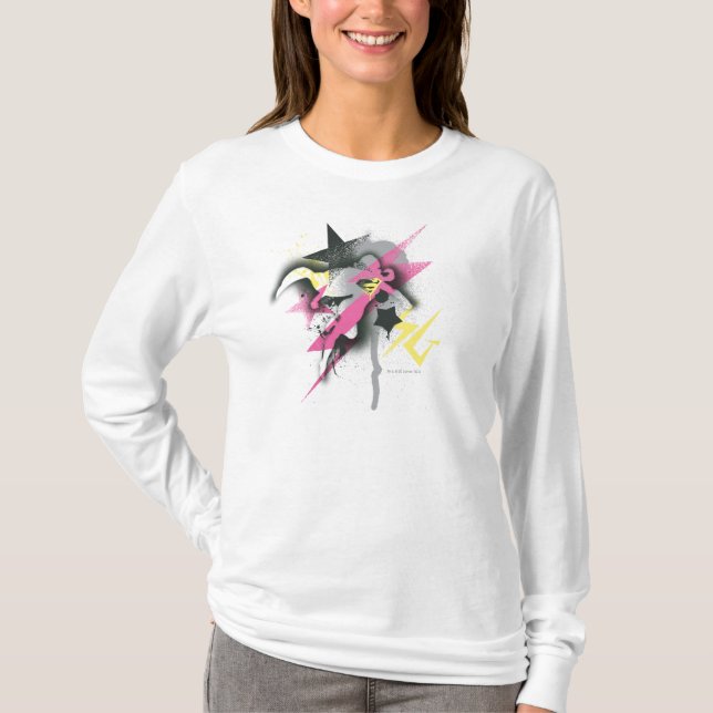 Camiseta Supergirl Spray Paint (Anverso)