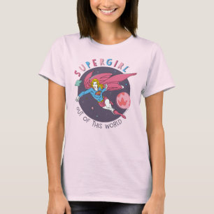 Camiseta Supergirl Volando hacia arriba Ilustracion