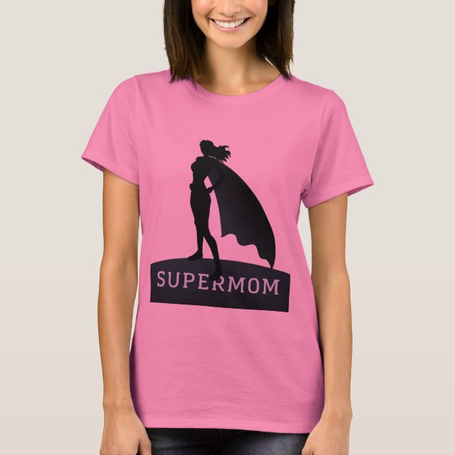 Camiseta Superhero té - Supermom (Anverso)