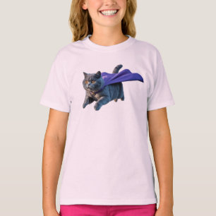 Camiseta Superhéroe adorable de British Shorthair