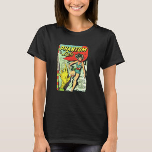 Camiseta Superhéroe clásico fantasma Lady Crimen 1947