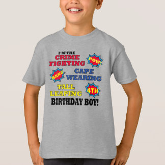 Camiseta Superhéroe Cumpleaños - divertido libro de histori