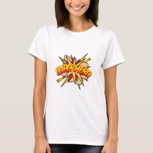 Camiseta SUPERHÉROE de Arte Pop Cómic Cosplay