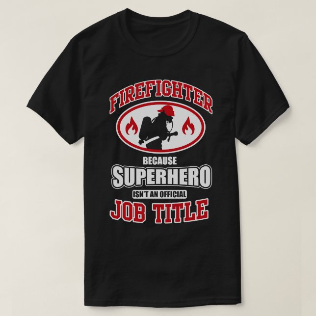 Camiseta Superhéroe de bomberos (Diseño del anverso)