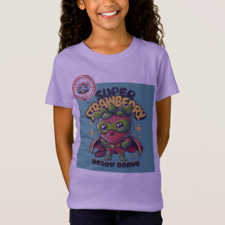 Camiseta superhéroe de fresa