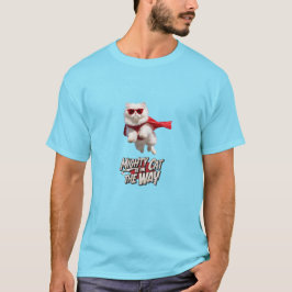 Camiseta Superhéroe de gato persa