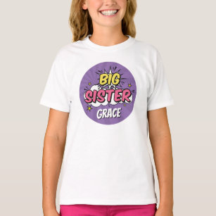 Camiseta Superhéroe de historietas Baby Shower Gran Hermana