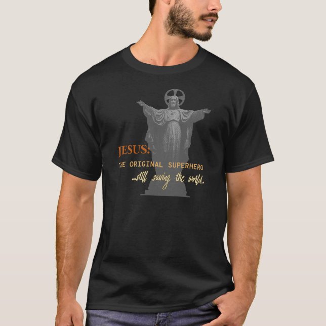 Camiseta Superhéroe de Jesús (Anverso)
