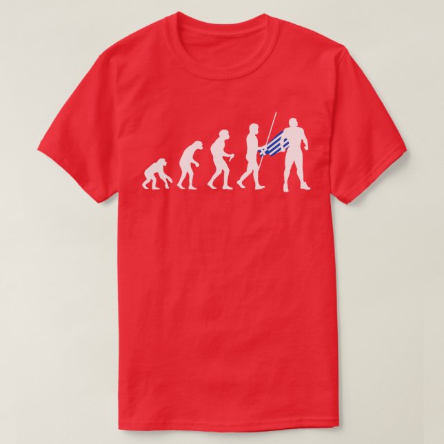 Camiseta Superhéroe de la evolución griega (Diseño del anverso)