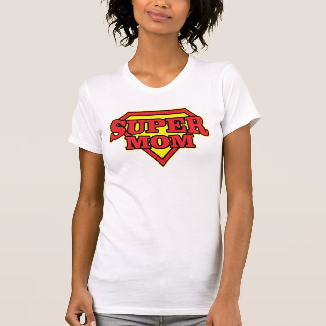 Camiseta Superhéroe de la mejor supermamá (Anverso)