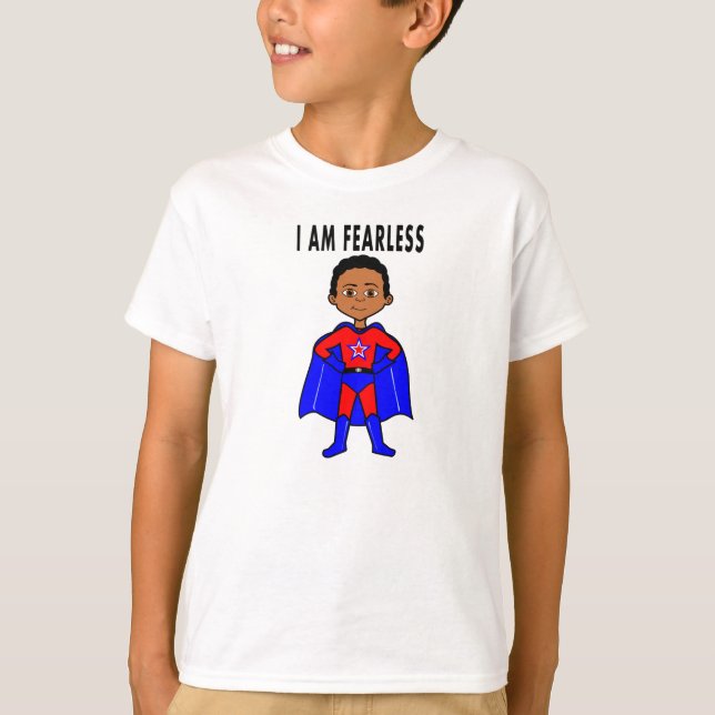 Camiseta Superhéroe de mangas largas SOY niños sin miedo de (Anverso)