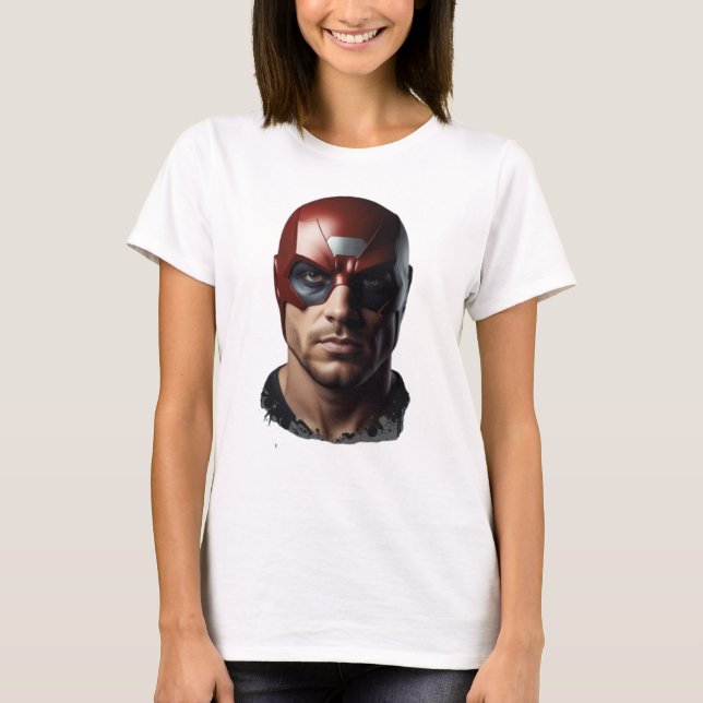 Camiseta Superhéroe de manipulación clara y oscura (Anverso)